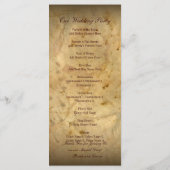 westerne land huwelijksprogramma's programma (Achterkant)