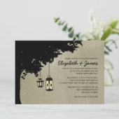 Westerne Lantaarns Wedding Invitations Kaart (Staand voorkant)
