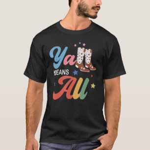 Westerne LGBTQ Y alle Rainbow Lesbische Gay Ally P T-shirt