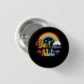Westerne LGBTQ Y'all Regenboog Lesbische Gay Ally Ronde Button 3,2 Cm (Voorkant /achterkant)