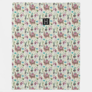 Westerne Llamas en Cactus   Grote dekens