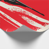 Westerne marathonretro-poster ontwerp van marathon cadeaupapier (Hoek)