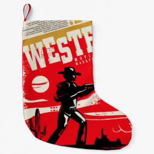 Westerne marathonretro-poster ontwerp van marathon kleine kerstsok
