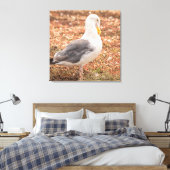 Westerne meeuw canvas afdruk (Insitu (Slaapkamer))