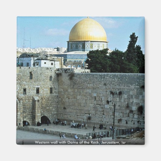 Westerne muur met Dome de Rock, Jerusalem, Isr Magneet (Voorkant)
