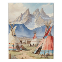  Westerne Native Amerikaanse Kunst Teepee