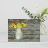 westerne natuurbloem kaart (Staand voorkant)