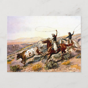 Westerne nostalgie briefkaart