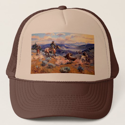 Westerne nostalgie trucker pet (Voorkant)