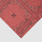 Westerne ontkoppeling van Red Bandana Tissuepapier (Detail)