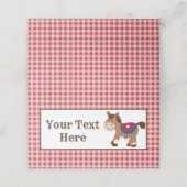 Westerne Paard Cowboy Party Plaatskaarten (Buitenkant ongevouwen)