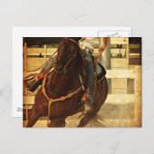 Westerne paarden draaien briefkaart (Voorkant / Achterkant)