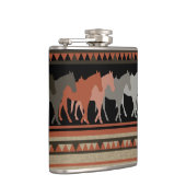 Westerne paarden silhouetten heupfles (Rechts)