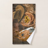Westerne paardenbloemen Pet Lasso Handdoek (Handdoek)