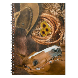 Westerne paardenbloemen Pet Lasso Notitieboek