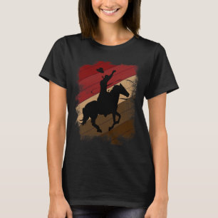 Westerne paardenboer Horseback Riding Gift Ho T-shirt