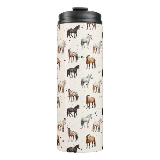 Westerne paardenthermos thermosbeker (Voorkant)
