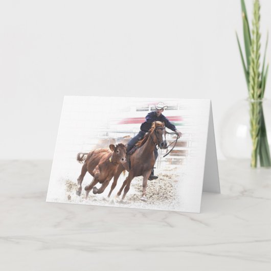 Westerne paardrijdag kaart (Voorkant)