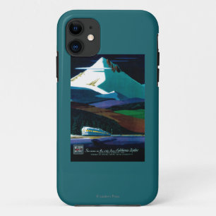 Westerne Pacific California Zephyr Vintage Poster iPhone 11 Hoesje