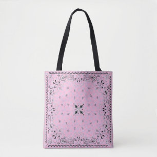 Westerne Paisley Pink Bandana Print Cowgirl Draagtas