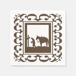 Westerne partij Cowboy Prayers Napkins Servetten
