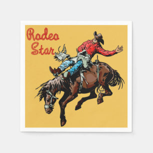 Westerne Partij Rodeo Events Napkins Servet