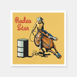 Westerne Partij Rodeo Events Napkins Servetten
