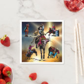 Westerne Partij Rodeo Events Napkins Servetten (Insitu)