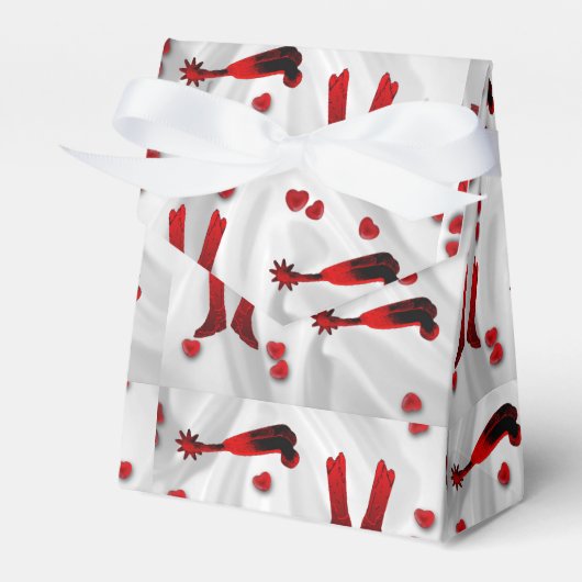 Westerne partijgunst of giftdoos Westerne bruiloft Bedankdoosjes (Voorkant Zijde)