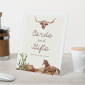 Westerne Party Kaarten en geschenken Reclamebord Met Voetstuk (Insitu)