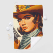  Westerne Pin-up Golfhanddoek (Insitu)