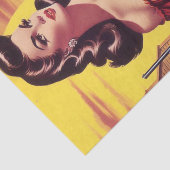 Westerne Pin-up Tissuepapier (Detail)