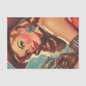  Westerne Pin-up Tissuepapier (Voorkant)
