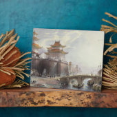 Westerne poort van Peking, c.1850 (kleurenlitho) Fotoplaat (Zijkant)