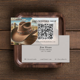 Westerne QR-code-Visitekaartjes Visitekaartje