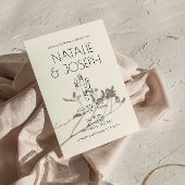 Westerne Retro Hand Getrokken Cactus Modern Bruilo Kaart