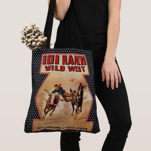  Westerne Rodeo 101 Ranch Cowboy Steer Tote Bag (Dichtbij)