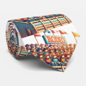 Westerne Rodeo Arena Grandstands Stropdas (Opgerold)