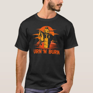 Westerne Rodeo barrel Racer Draai en Burn T-shirt