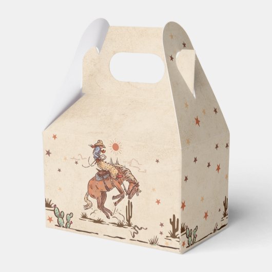 Westerne Rodeo Country Cowboy Verjaardag Bedankdoosjes (Achterkant)