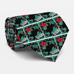 Westerne Rodeo Cowboy Bull Riding Necktie Stropdas