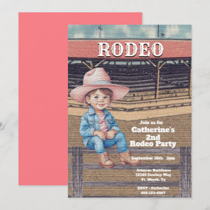 Westerne Rodeo Cowboy/Cowgirl Gepersonaliseerde Ve Kaart