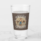Westerne Rodeo Cowboy Glas (Achterkant)