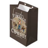 Westerne Rodeo  Cowboy Medium Cadeauzakje (Voorkant Gekanteld)