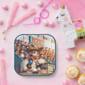 Westerne Rodeo Cowboy Mutton Busting Papieren Bordje (Feest)