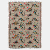 Westerne Rodeo Cowgirl op paarden Deken (Voorkant Verticaal)