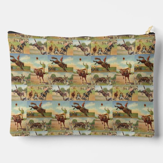  Westerne Rodeo Events Cowboys Horses Bulls Etui (Achterkant)