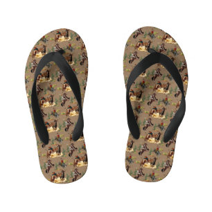 Westerne Rodeo Events Cowgirl Cowboy Kinder Teenslippers