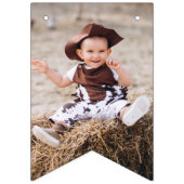 Westerne Rodeo First Birthday Bunting Flags Vlaggetjes (Derde vlag)