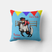Westerne Rodeo Mutton Bustin' Kind Kussen (Achterkant)